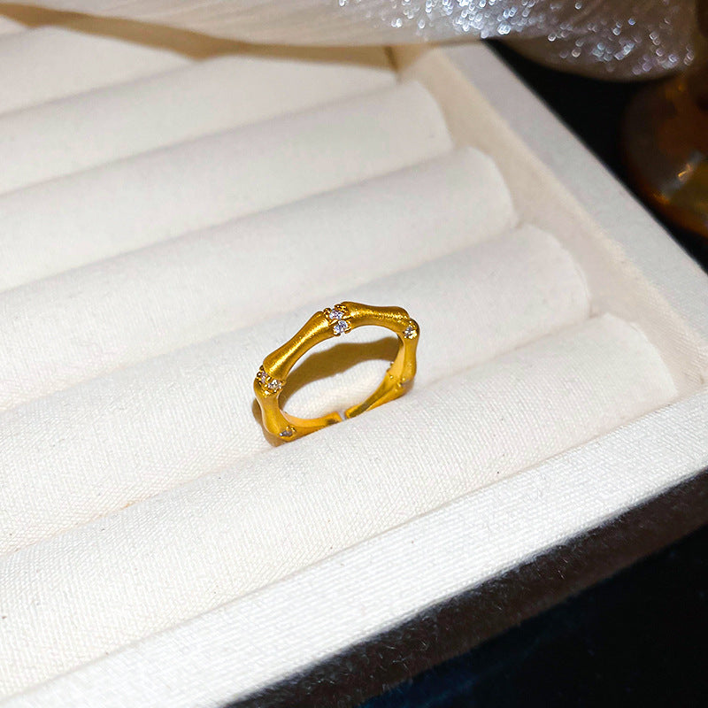 Wholesale zircon tiger eye open ring