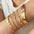 Wholesale  4pcs/set alloy love knot bracelet set creative heart love geometric cross bracelet