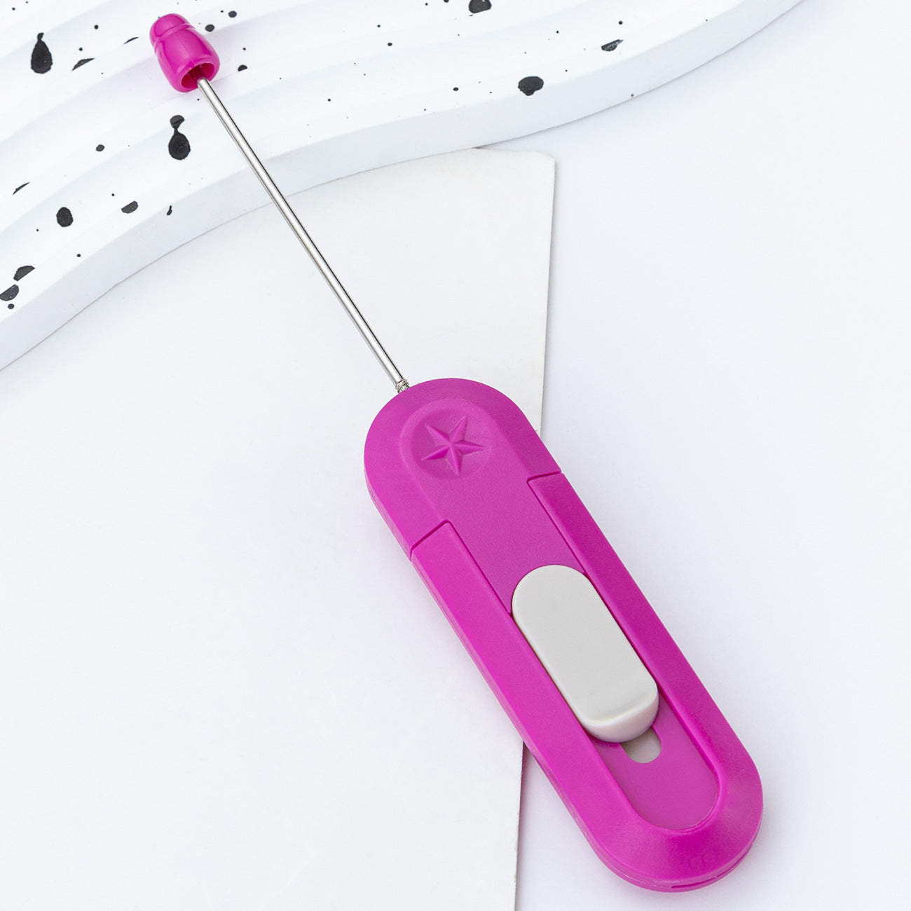 Wholesale DIY Beadable Mini Art Knife Portable Small Express Unboxing Knife Cute Design Open Envelope Office Paper Cutting Art Knife