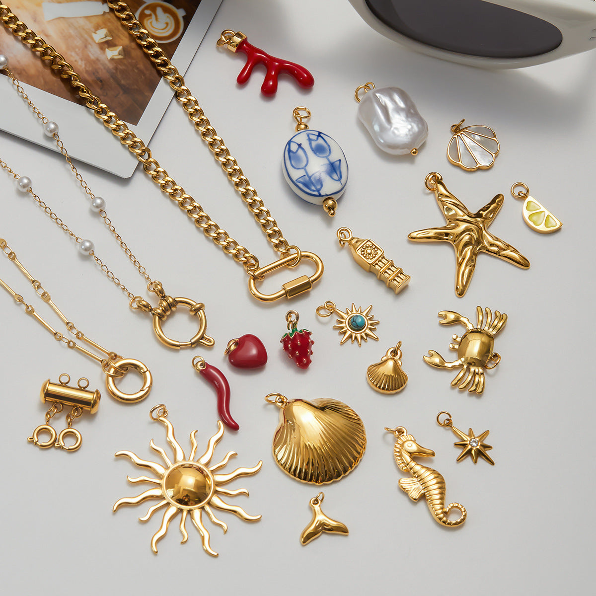 Wholesale Stainless Steel Pearl Necklace Accessories Jewelry Accessories