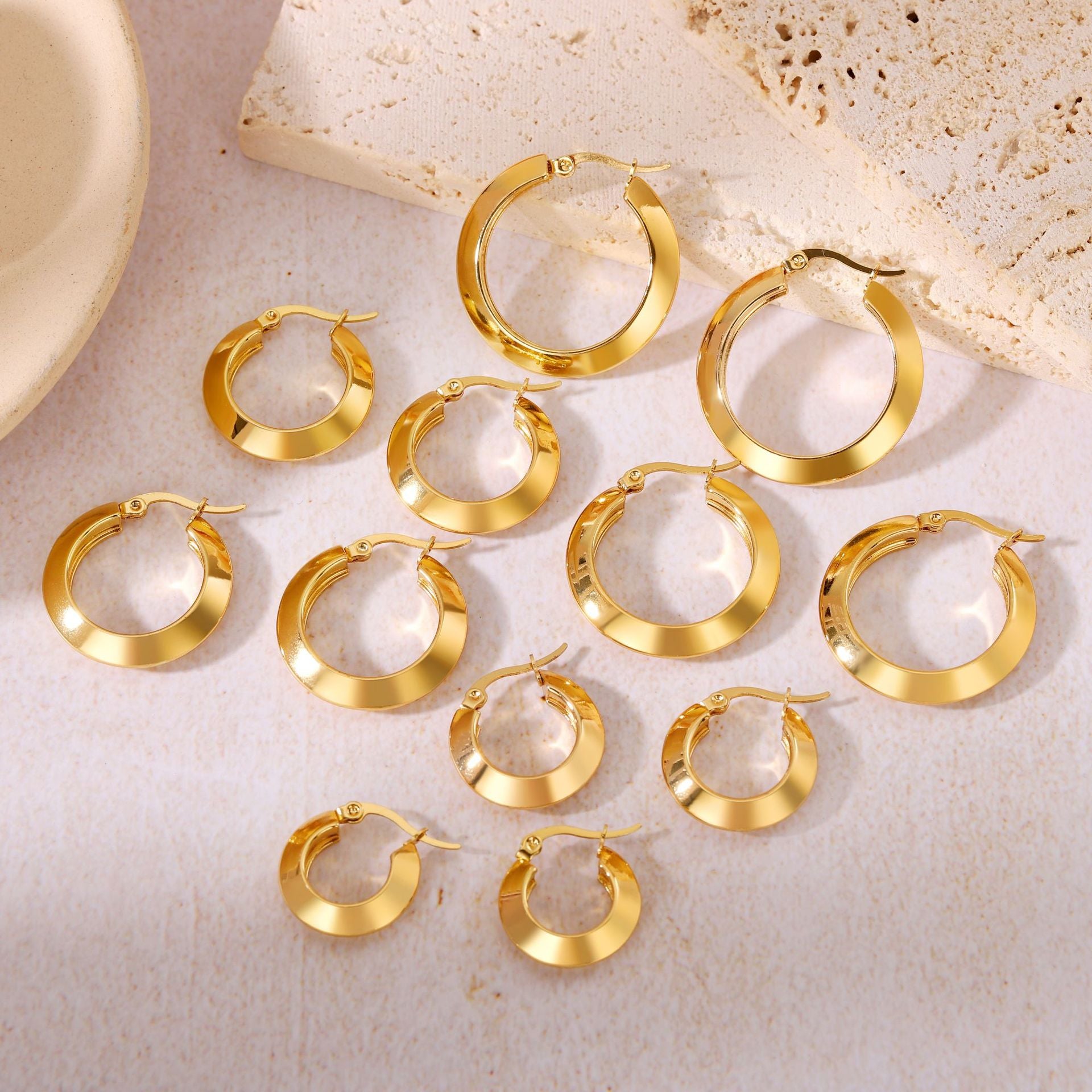 Wholesale  Hypoallergenic Jewelry  Titanium Steel Earrings