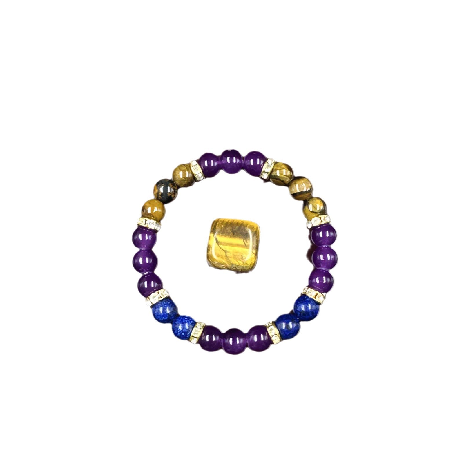 Wholesale Natural Amethyst Tiger Eye Lapis Lazuli Bracelet