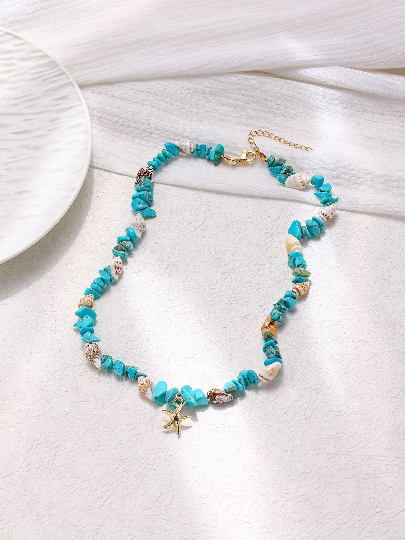 Wholesale Beach Theme Crystal Bracelet with Starfish Pendant Fashion Accessory Gift