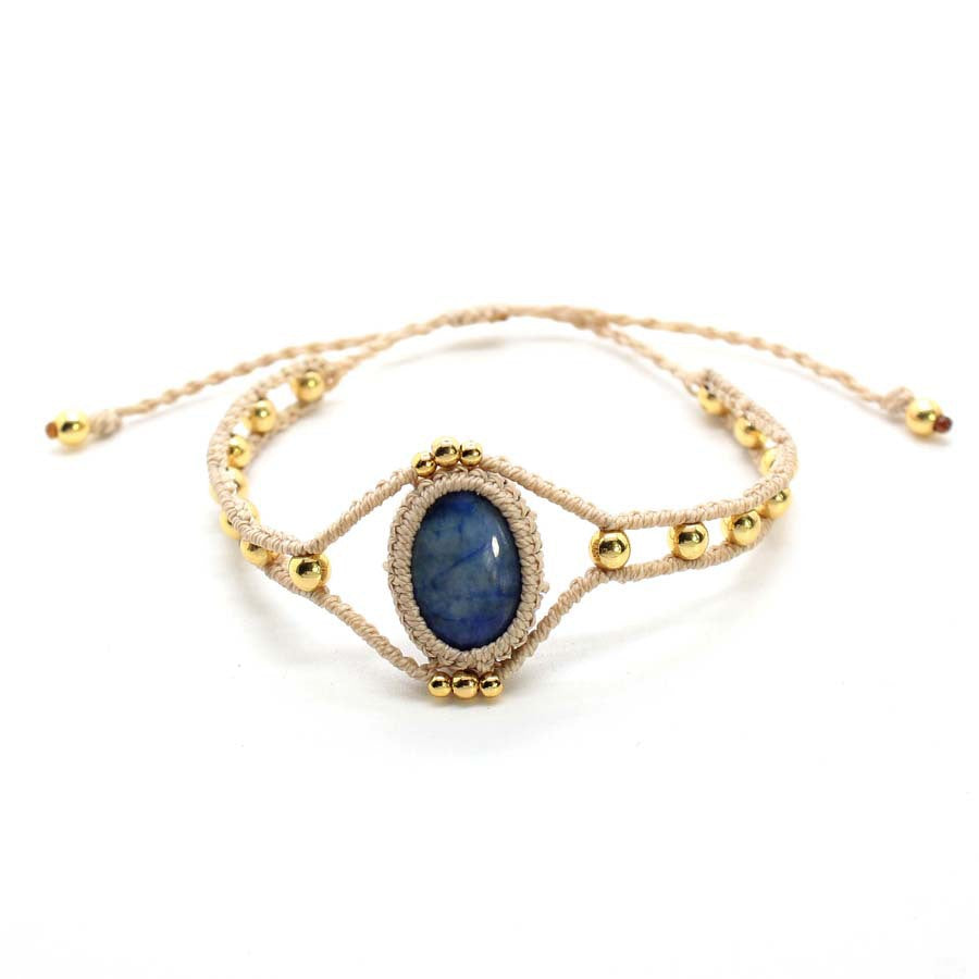 Wholesale Amethyst Crystal Bead Handwoven Angel Eye Bracelet New Chinese Style Adjustable Unisex Jewelry Accessory Boutique Gift