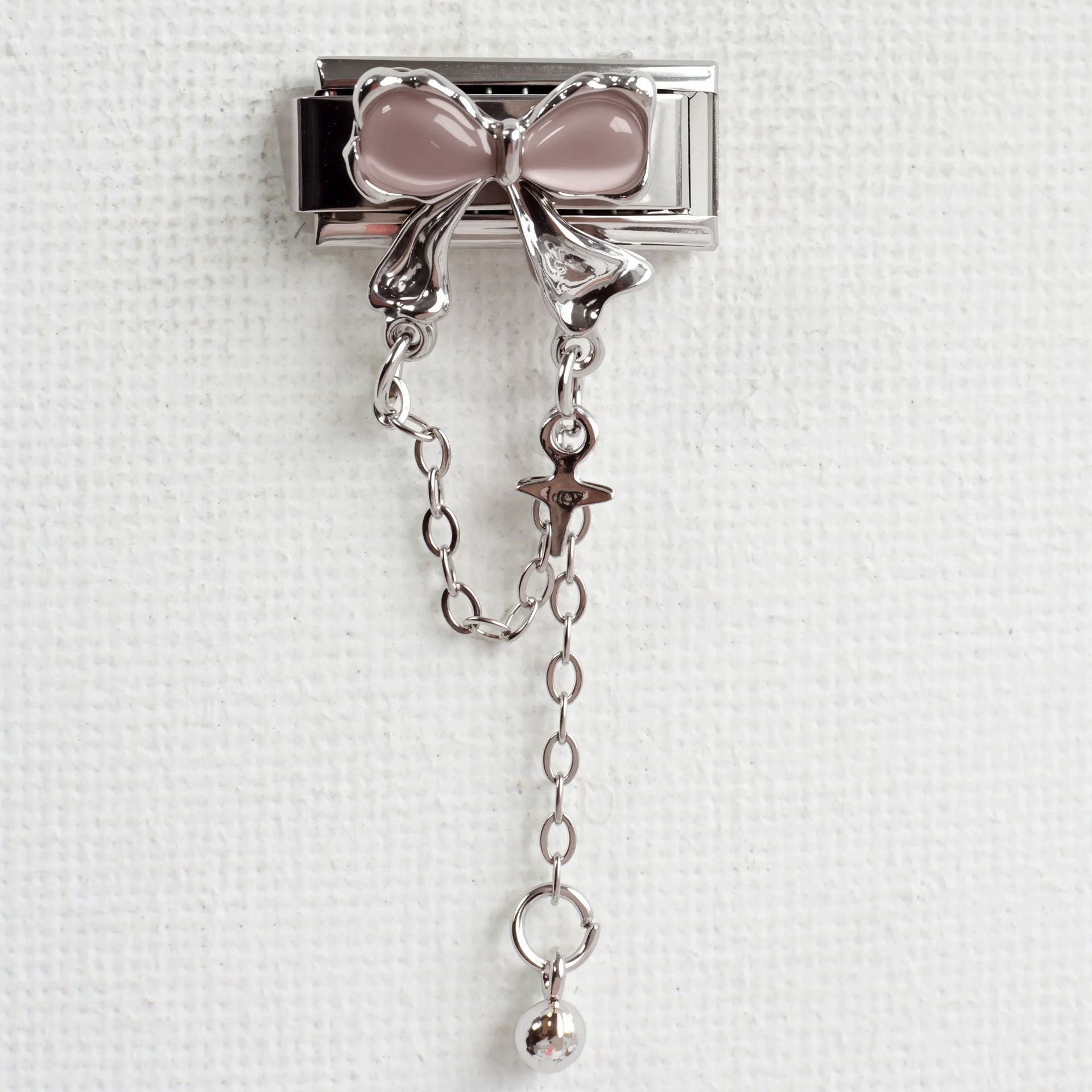 Wholesale 5pcs/pack Makeup &  Accessories Enamel Italian Charms Single Section Creative Stainless Steel Composable Bracelet