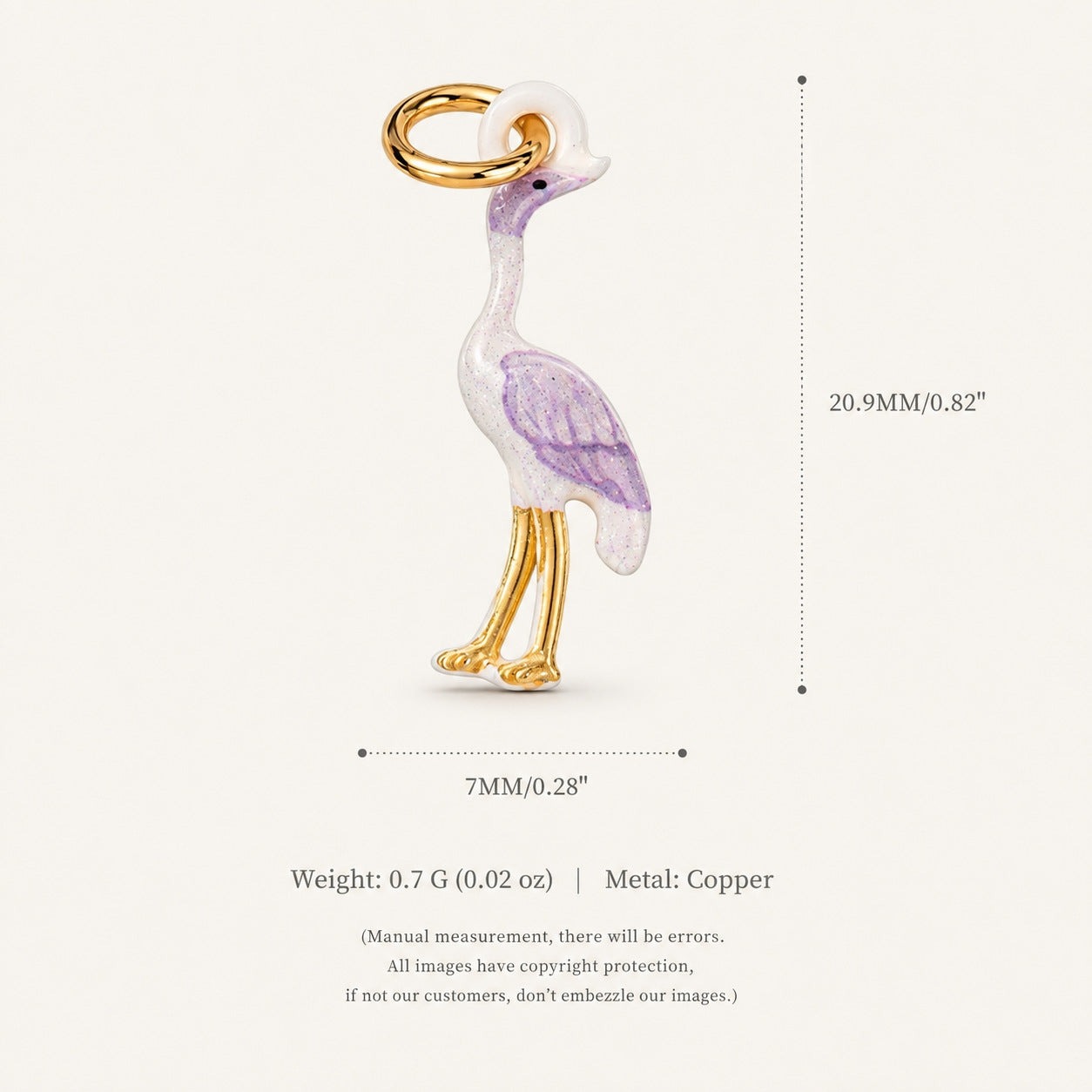 Wholesale Copper Cartoon Flying Pig Pendant Cute Simple Jewelry Charm Trendy Fashion Accessory For Boutique Resale