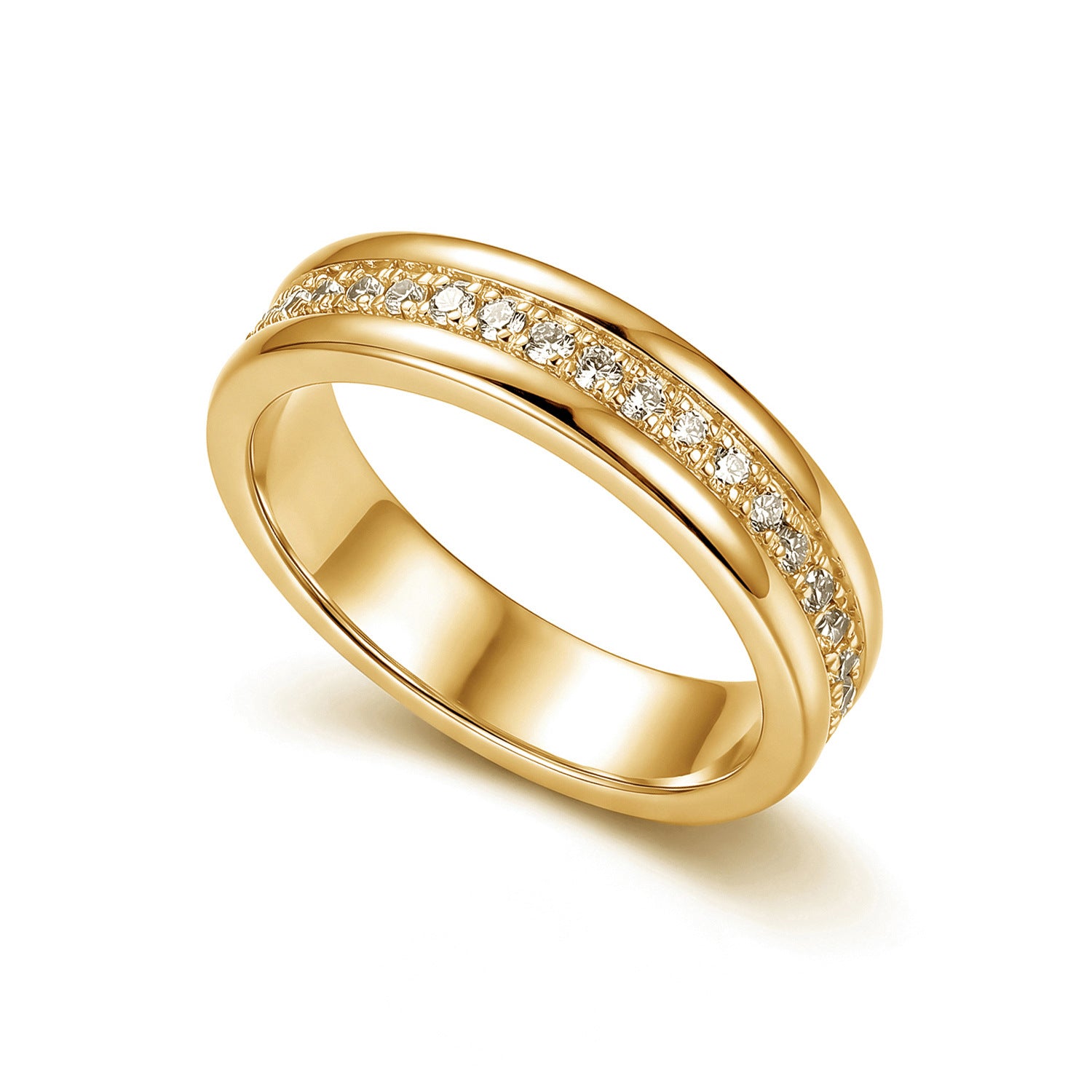 Wholesale Three In One Heart Shaped Copper Zircon Ring Trendy Everyday Jewelry Accessory