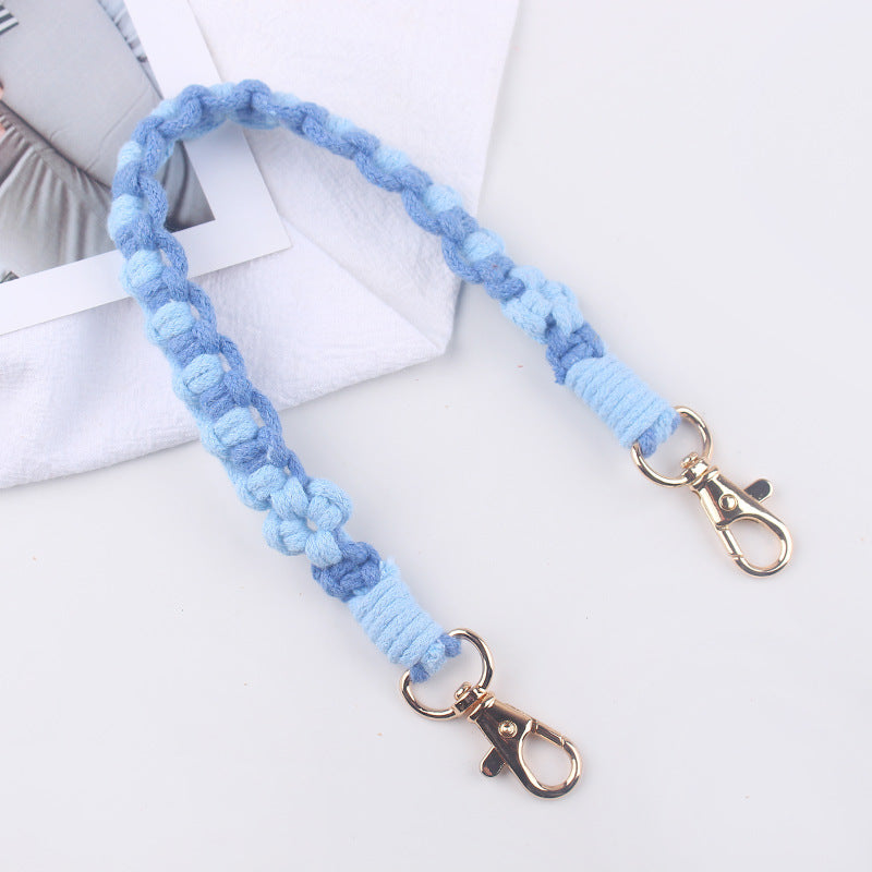 Wholesale  creative handmade woven small flower pattern cup set of cup rope cup accessories