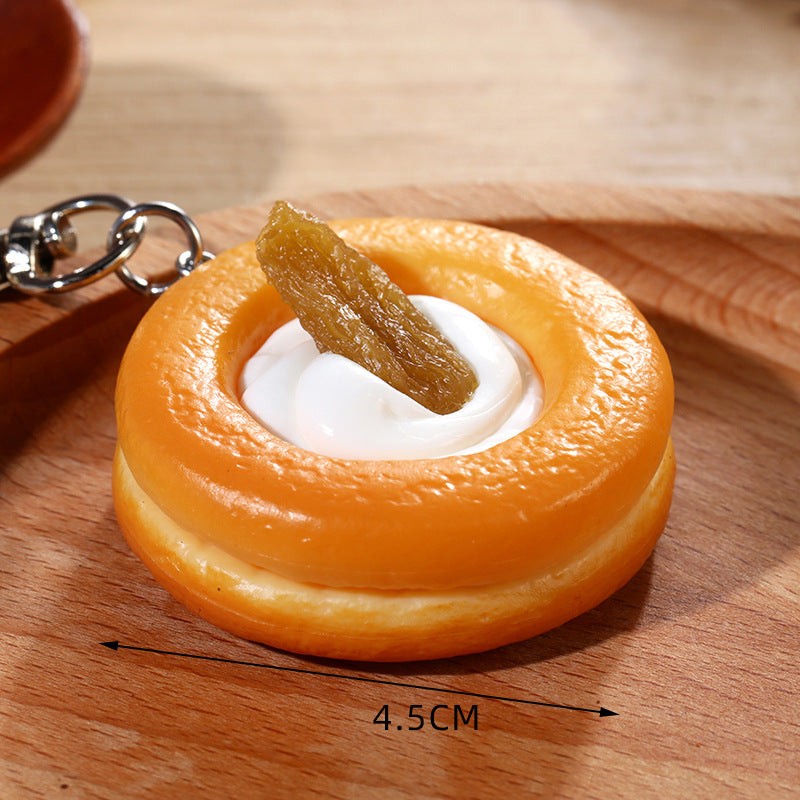 Wholesale Keychain accessories food ornaments keychains