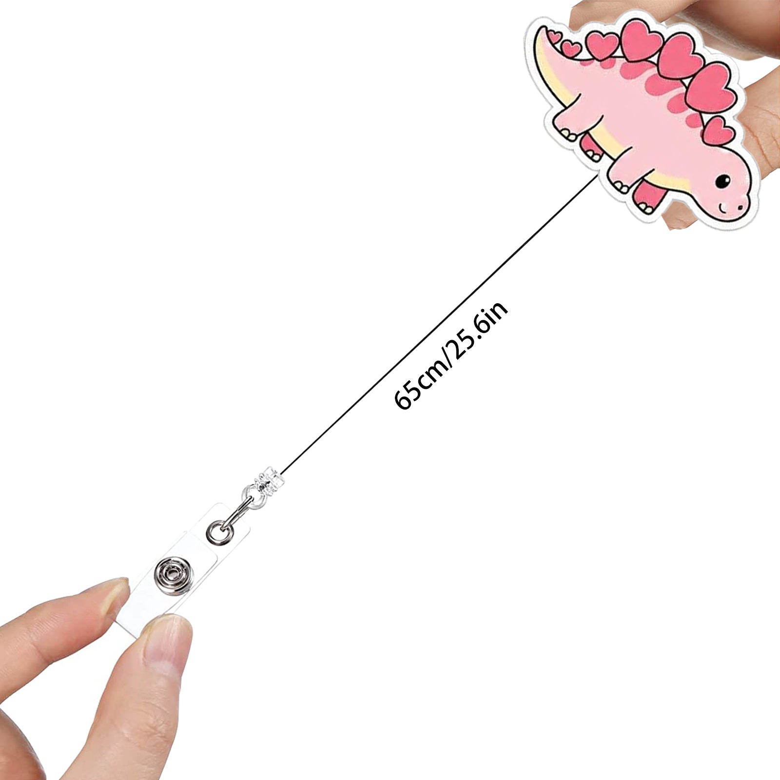 Wholesale Animal Pattern ABS Retractable Badge Reel 65cm ID Card Holder Boutique Resale