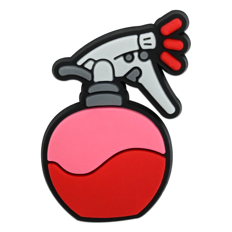 Wholesale Random 100pcs  salon-style clogs PVC Soft Rubber Shoe Buckle Decoration