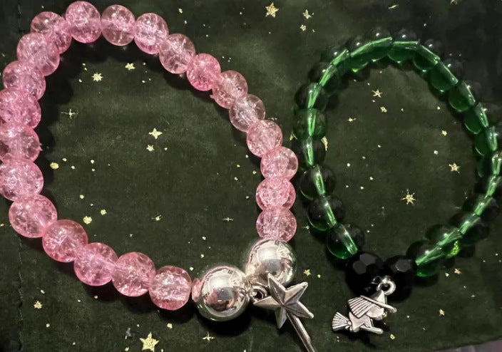 Wholesale Alloy   pendant love heart magnetic couple bracelet