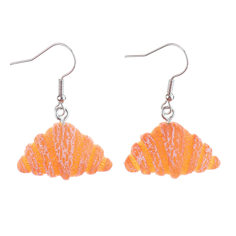 Wholesale Personalized Creative Baking Cake Earrings