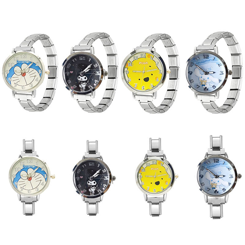 Wholesale Stainless Steel Cartoon Quartz Watch Waterproof Everyday Use Gift Resale