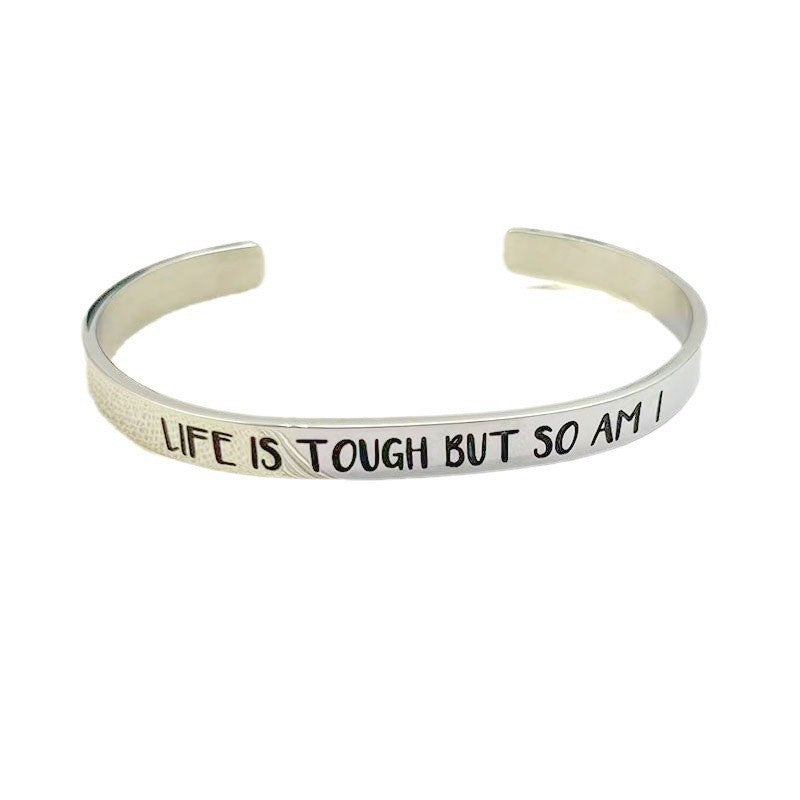 Wholesale Vintage Stainless Steel Bracelets Adjustable Open Bracelet C Bracelet ACC-BT-Yima004