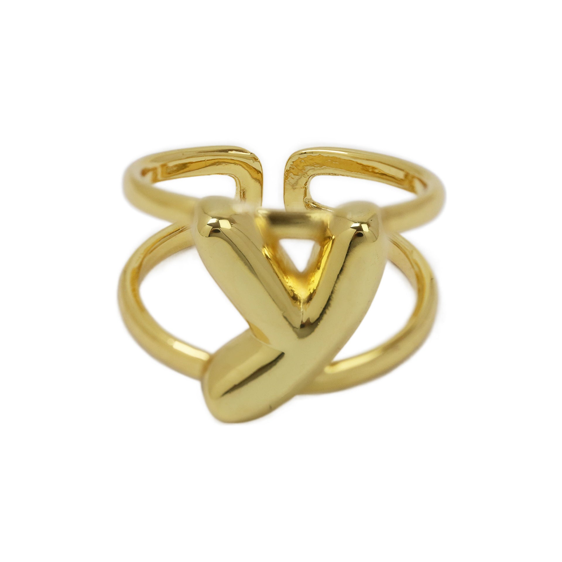 Wholesale  26 A-Z English Letter Open Luxury Women's Rings