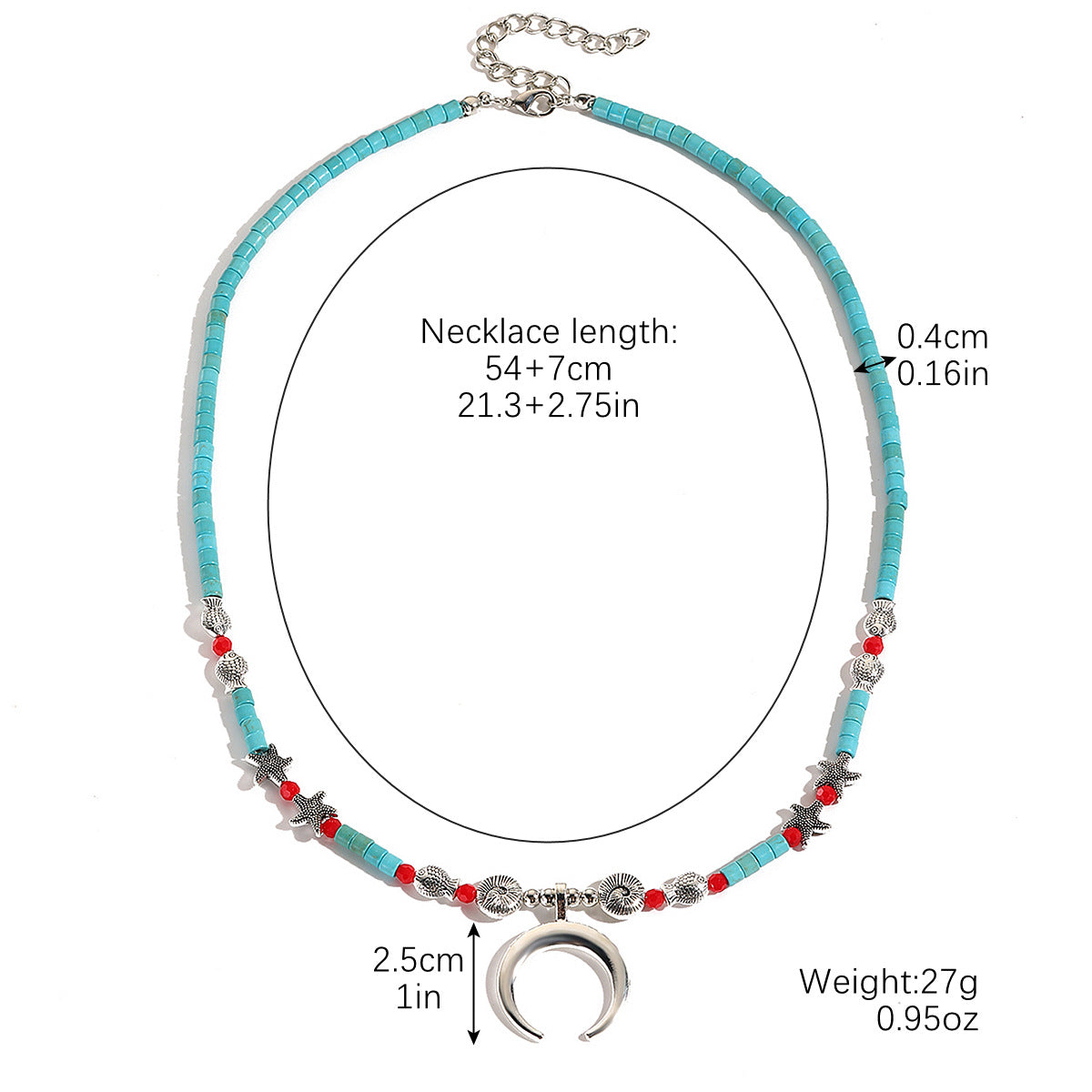 Wholesale Turquoise Bohemian Necklace and Earring Set