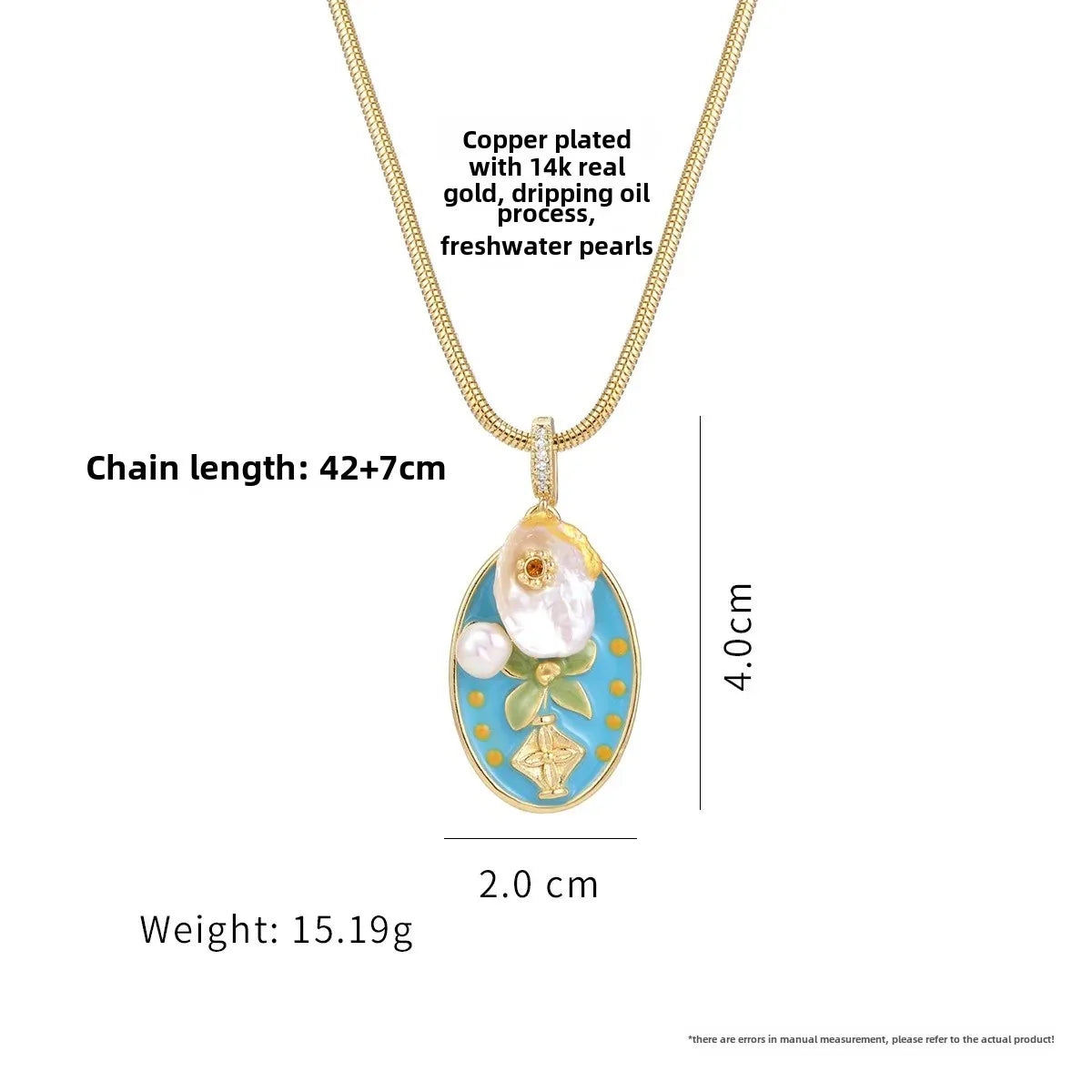 Wholesale Oil Painting Style Pendant Necklace