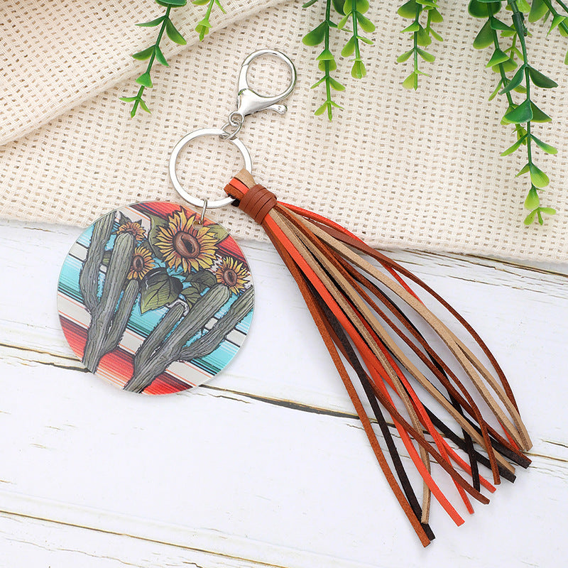 Wholesale  Arrival Round Acrylic Keychain