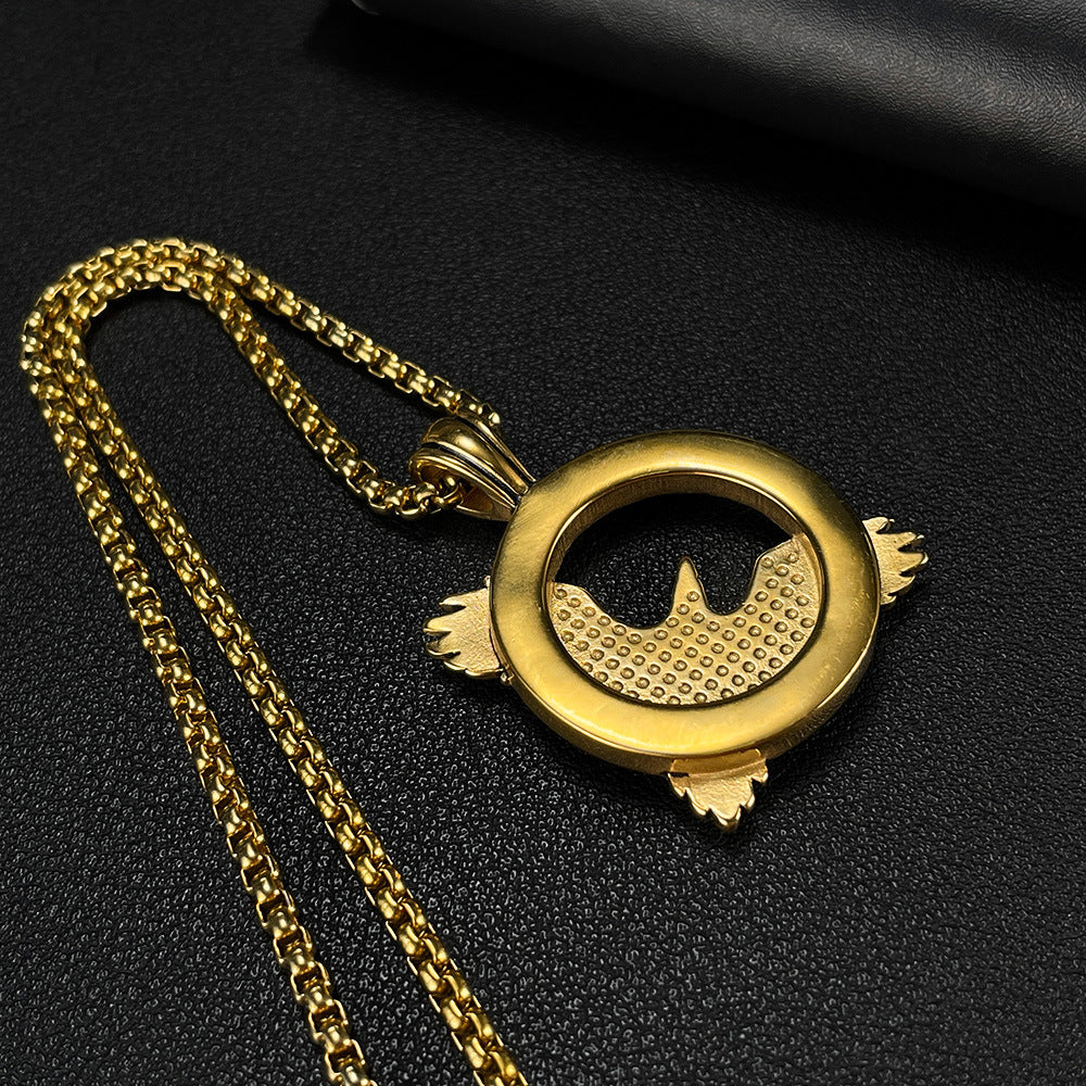 Wholesale Titanium Steel Pendant Fashion Personalized Hip-Hop Necklace