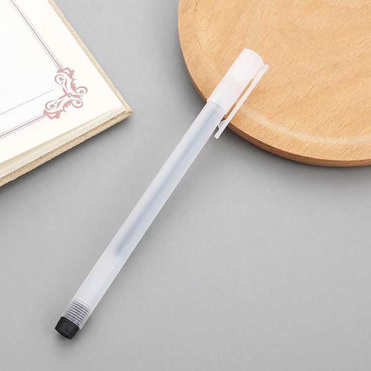 Wholesale transparent frosted gel pen 0.5 full needle ballpoint pen