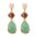 Wholesale acrylic alloy net bag crystal geometric earrings
