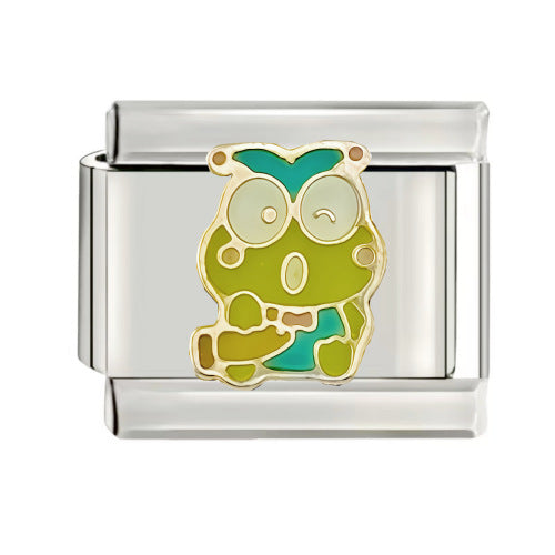 Wholesale Italian Charm Starter Bracelets DIY square Single Section Creative Stainless Steel Composable Bracelet
