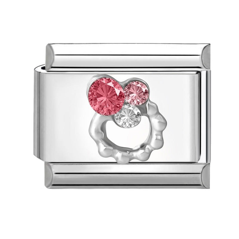 Wholesale Floral Butterfly Cloud Themed Stainless Steel DIY Bracelet Charms Jewelry Making Accessories Fashion Craft Supply