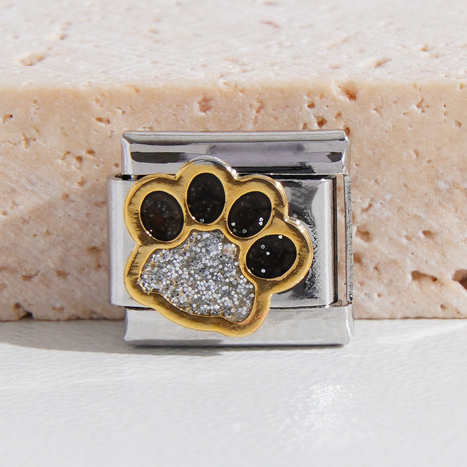 Wholesale  9mm Italian Charm Starter Bracelets DIY square Single Section Creative Stainless Steel Composable Bracelet