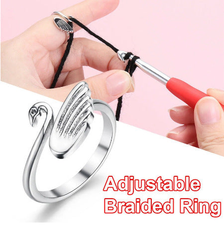 Wholesale Vintage Style Feather Flower Pattern Ring Set