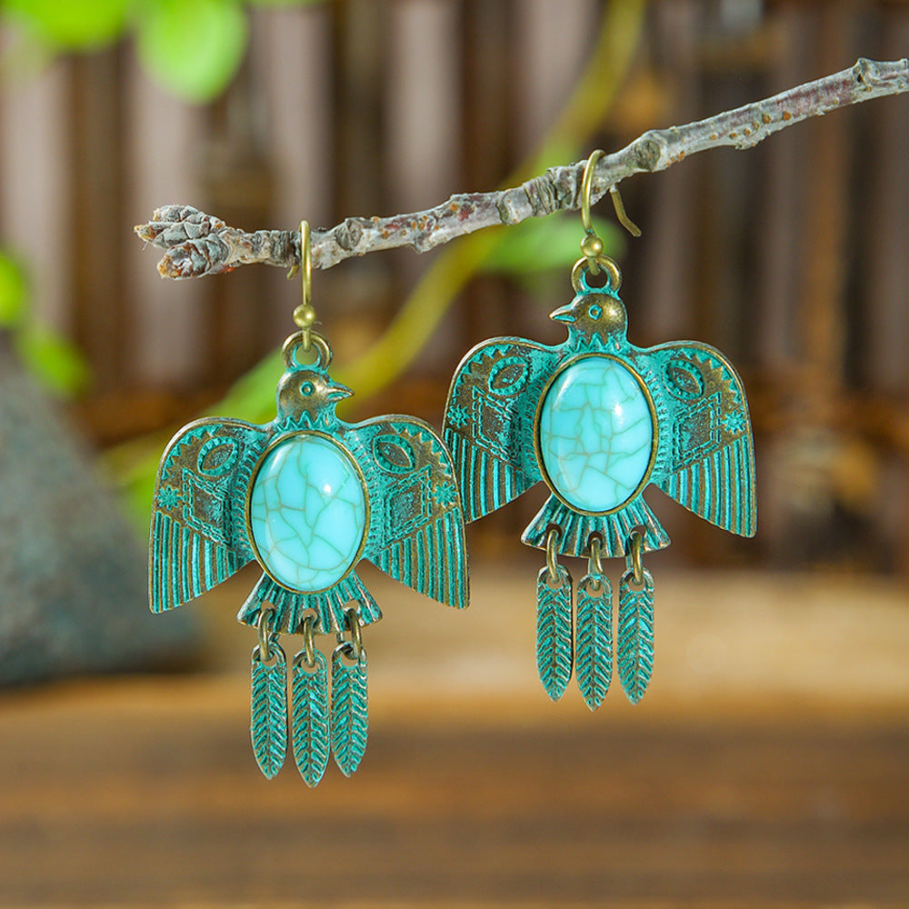 Wholesale  retro alloy earrings Bohemian fashion jewelry