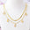 Wholesale Double-layer Necklace Flat Snake Clavicle Chain Irregular Four-leaf Flower Pendant Titanium Steel Necklace