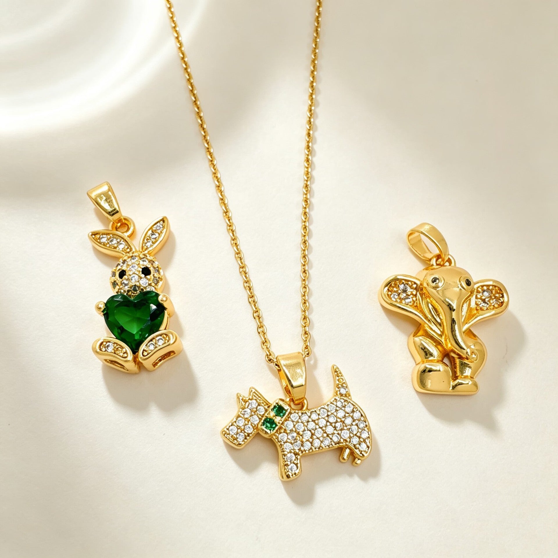 Wholesale Copper Animal Pendant Necklace Dog
