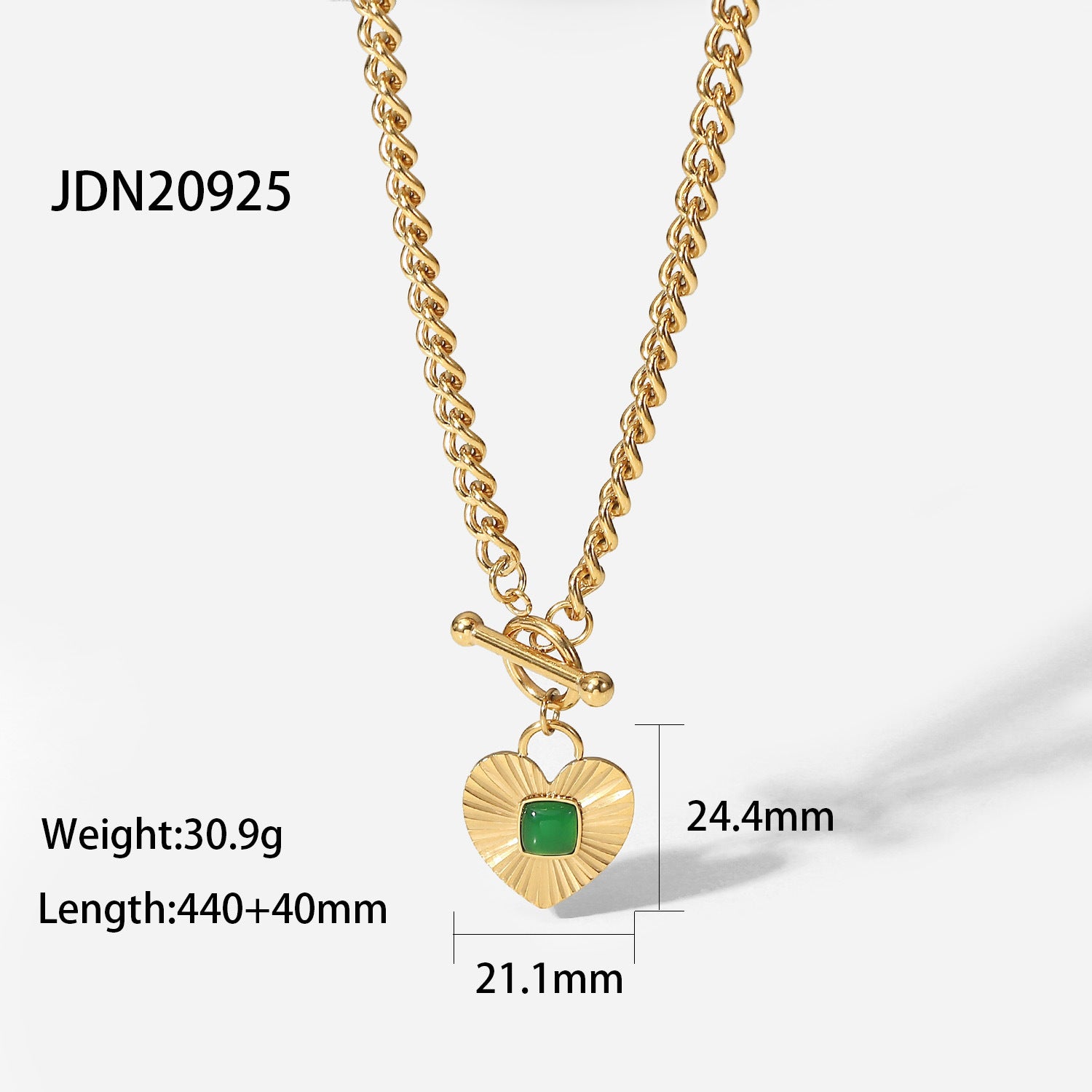 Wholesale Vintage Green Zircon Series Stainless Steel Necklace Earrings Bracelet Ring ACC-RS-JieDing003