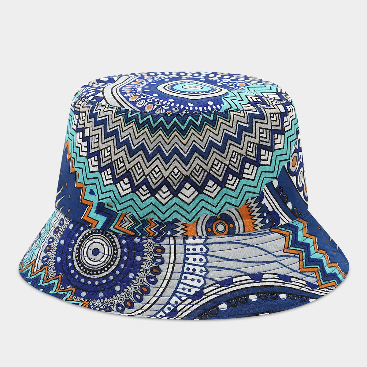 Wholesale Bohemian Small Flower Full Print Sunscreen Fisherman Hat