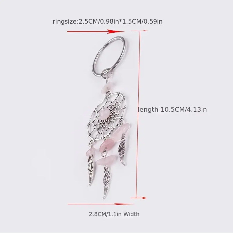 Wholesale Vintage Gravel Turquoise Gravel Dream Catcher Earrings ACC-ES-YuChan002