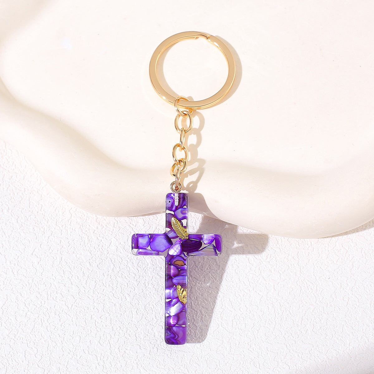 Wholesale Diamond Cross Pendant KeyChain