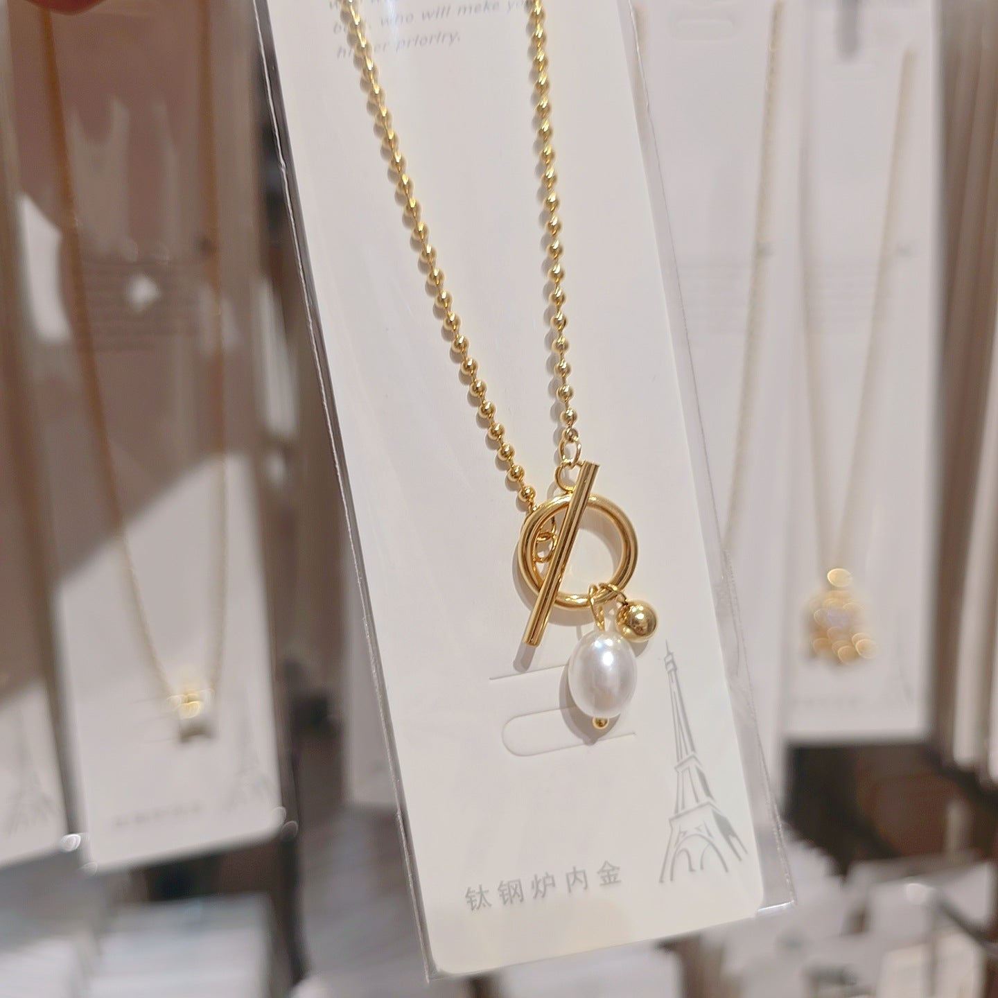 Wholesale Minimalist  High End Stainless Steel Clavicle Necklace