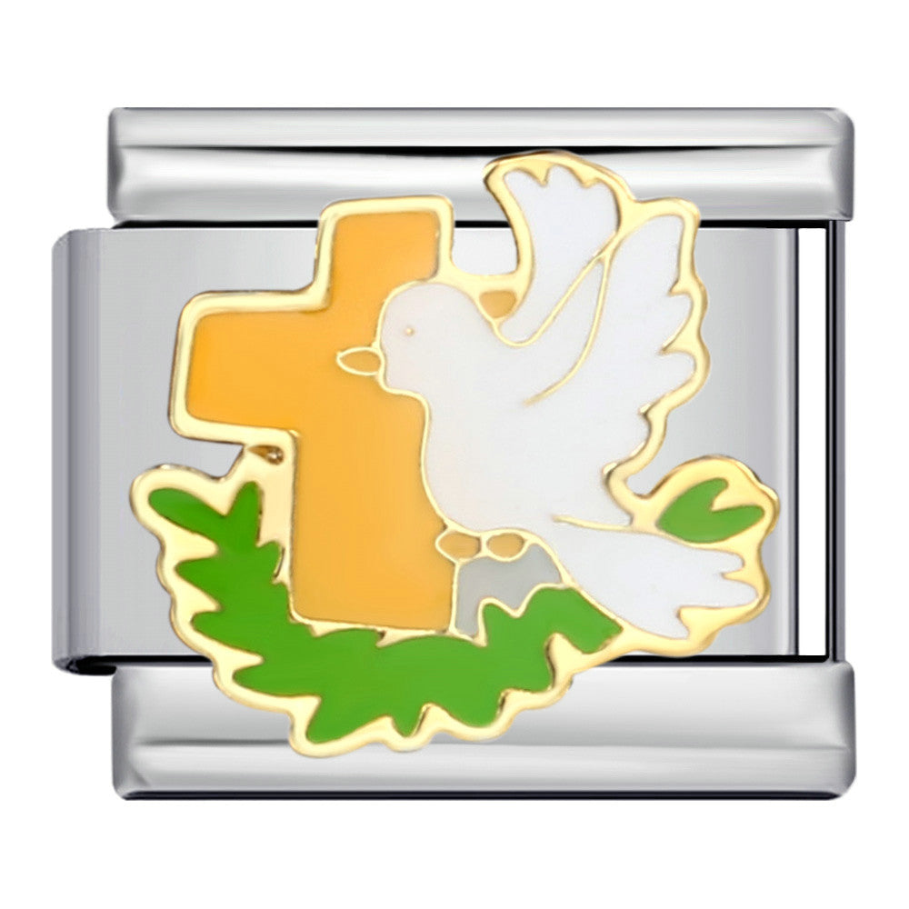 Wholesale  Italian Charm Bracelet 9mm DIY Splicing Removable Cartoon Pet Stainless Steel Composable Bracelet