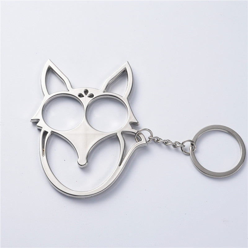 Wholesale Outdoor Fox Metal Pendant Keychain Keychains Accessories ACC-KC-NN001