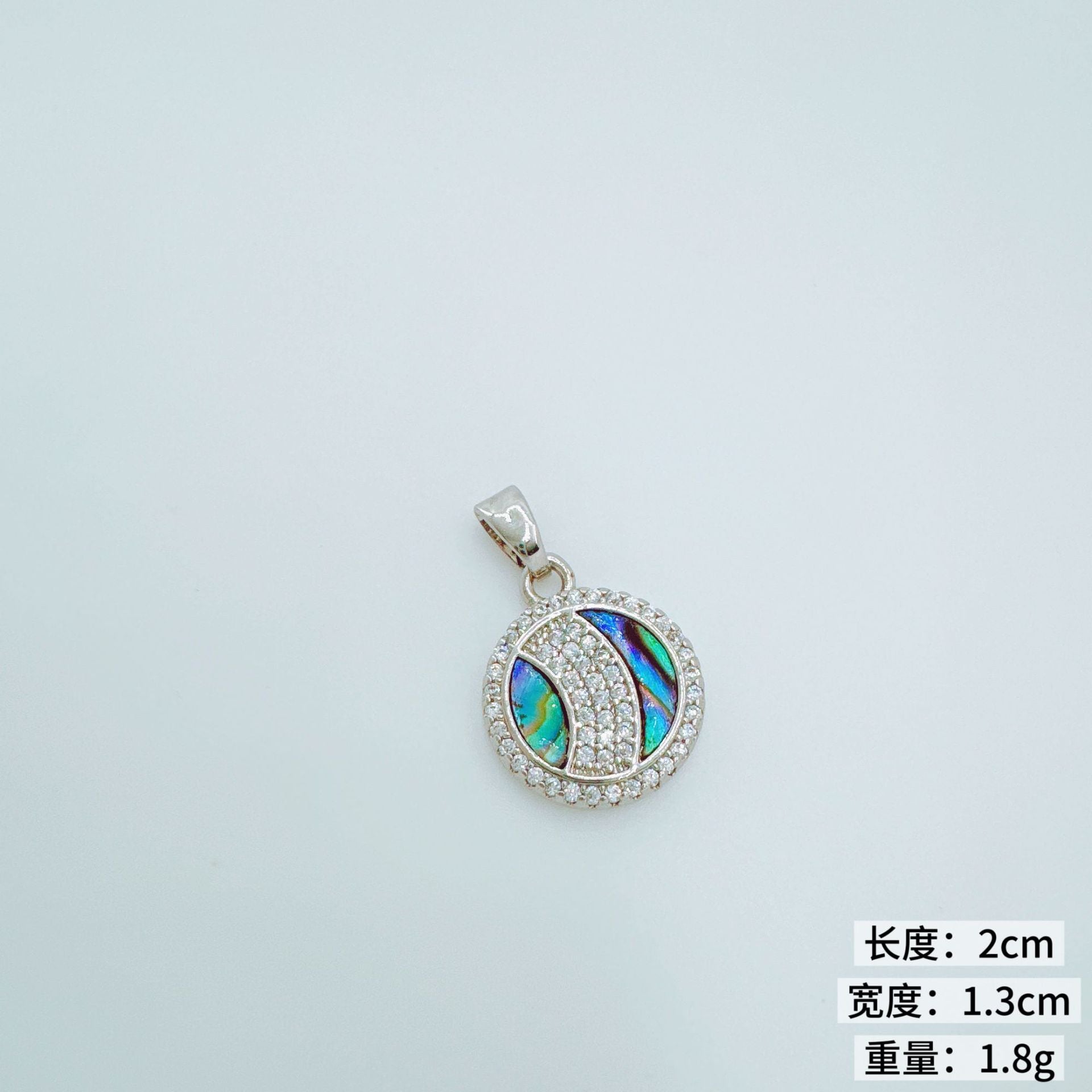 Wholesale Copper Gold Plated Abalone Shell Lotus Pendant Necklace DIY Fashion Accessory Boutique Resale