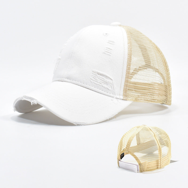 Wholesale Mesh Hat Cotton Hole Plain Baseball Cap ACC-HT-XinMao002