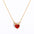 Wholesale Stainless steel  love zircon pendant necklace