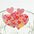 Wholesale acrylic love heart earrings Valentine's Day flame fluid earrings