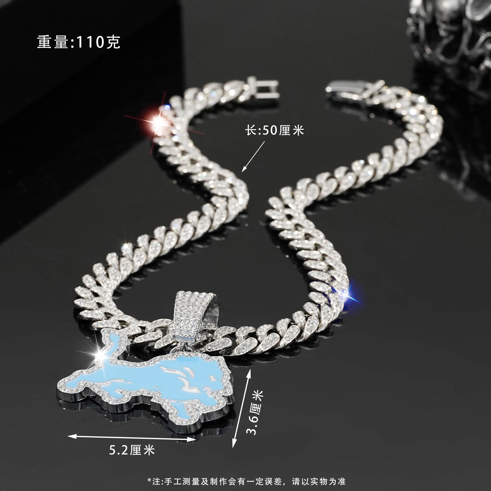 Wholesale Personalized Hip Hop Cuban Necklace Lions Team Pendant