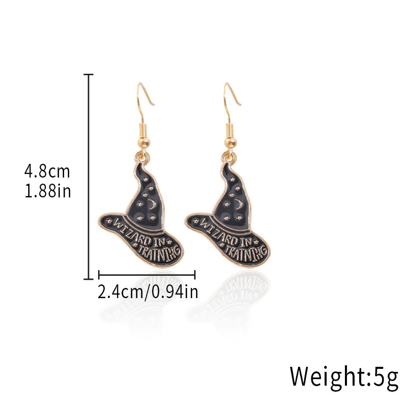 Wholesale Alloy  Earrings - Cute Ghost and Pumpkin Skull for Party Wear
