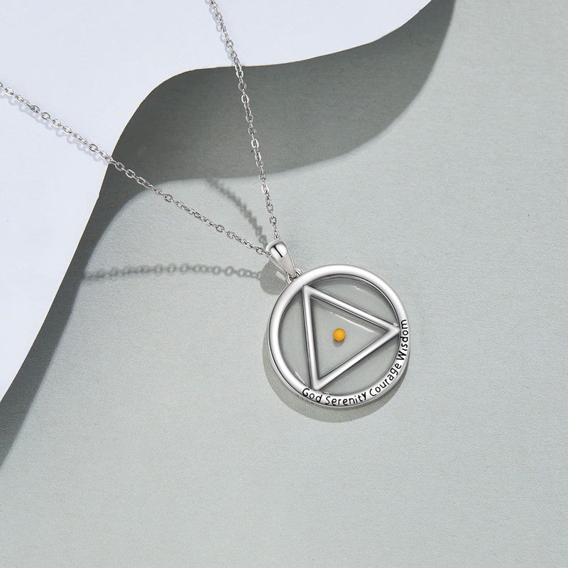 Wholesale stainless steel triangle seed necklace ACC-NE-MS016
