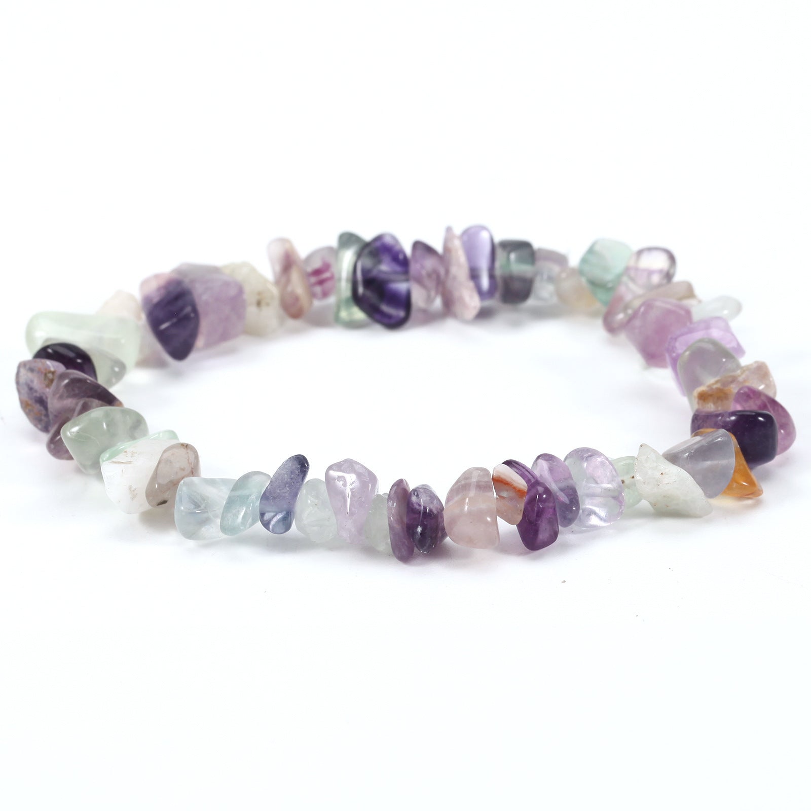 Wholesale Geometric Natural Stone Bracelet Irregular Gravel Beads Elastic Handmade Jewelry Accessory for Boutique Resale