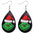 Wholesale Christmas Green Frog Leather Earrings