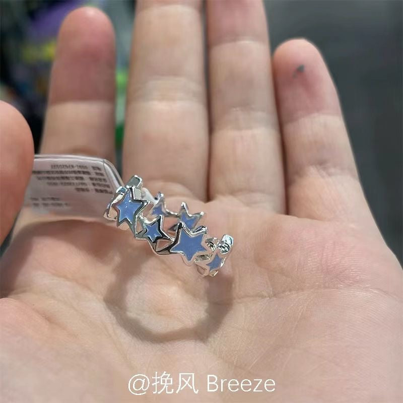 Wholesale  Super  Star Ring Five-pointed Star Ring